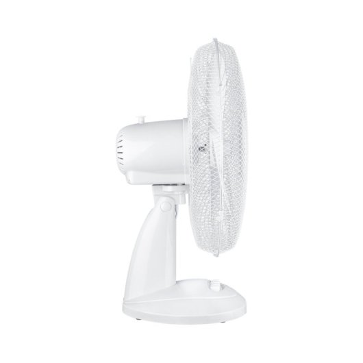 Ventilador de mesa O91 Up Comfort 40W DC em cobre com 3 velocidades e oscilação, 42dB, branco