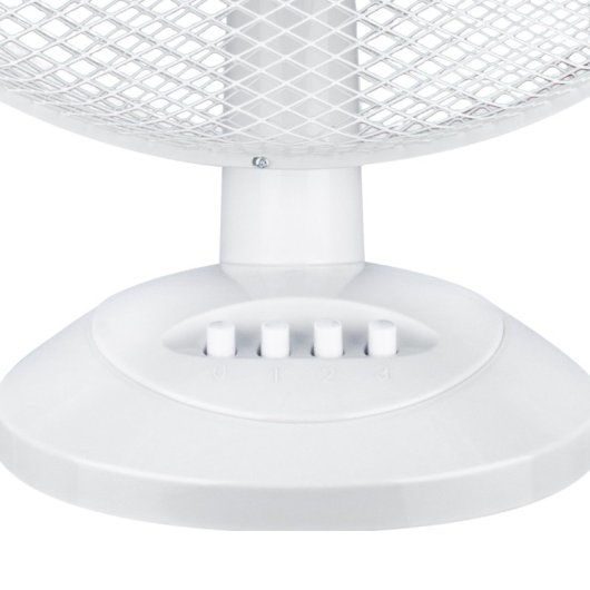 Ventilador de mesa O91 Up Comfort 40W DC em cobre com 3 velocidades e oscilação, 42dB, branco