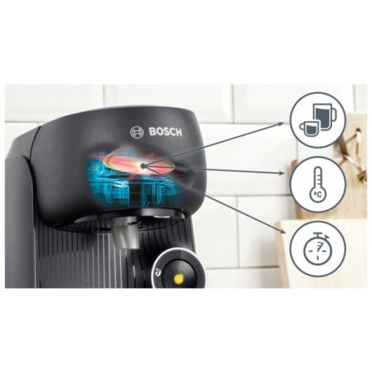 Bosch Tassimo Finesse TAS16B2 Automatische Kapselkaffeemaschine, 1400 W, Schwarz