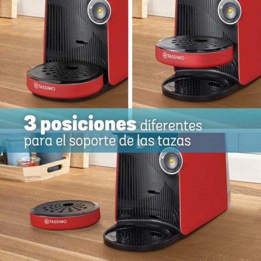 Cafetera de Cápsulas Bosch Tassimo Finesse TAS16B3 1400W Automática Rojo