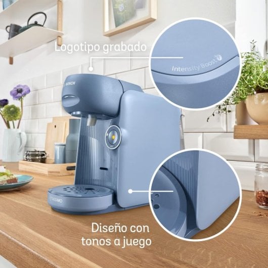 Cafetière à capsules Bosch Tassimo Finesse TAS16B5 0,7 L automatique 1 400 W avec écran LED bleu