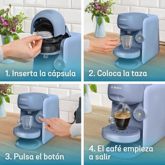 Cafetière à capsules Bosch Tassimo Finesse TAS16B5 0,7 L automatique 1 400 W avec écran LED bleu