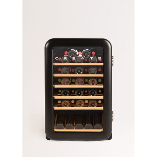 Vinoteca Create Acero Inoxidable 48L/115L/208L 4-22°C Control Digital y LED Negro