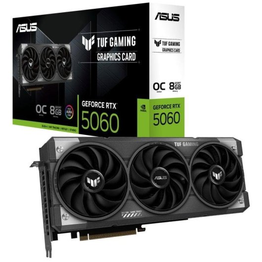 Carte Graphique ASUS TUF Gaming GeForce RTX 5060 OC 8GB GDDR7 Reflex 2 RTX AI DLSS4