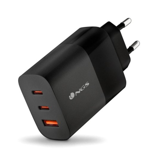 NGS BUD Cargador Carga Rápida 65W USB-C Negro