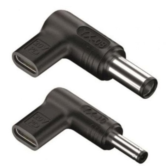 Clavija adaptador corriente portátil NGS BUD-D 2 unidades USB-C ángulo recto Dell