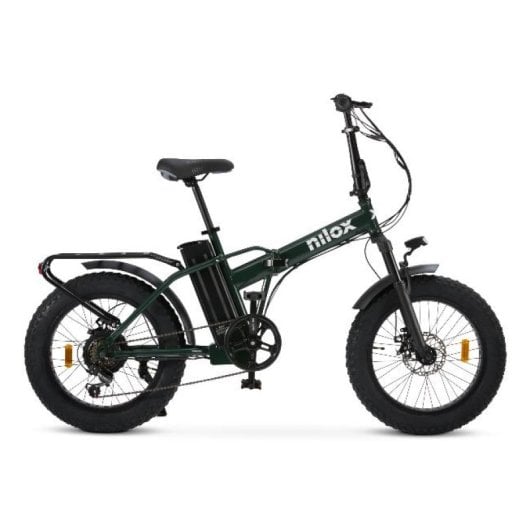 Bicicleta eléctrica Nilox X8 Pro 13Ah 36V 70km autonomía plegable verde LCD 250W