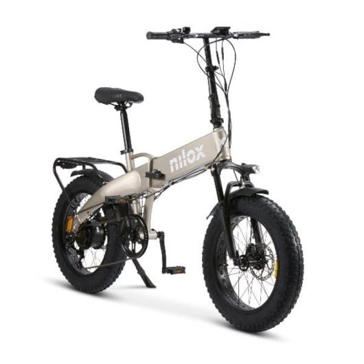 Bicicleta eléctrica Nilox NXEBX10GR plegable 13Ah 36V 70km autonomía aluminio LCD
