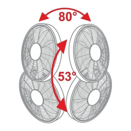 Ventilador de pared CasaFan AIROS ECO DESIGN WALL TS 45W 5 velocidades mando a distancia