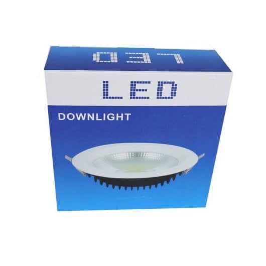 Downlight JANDEI COB 10W 900lm 6000K Rotondo IP44 Alluminio Incasso Bianco