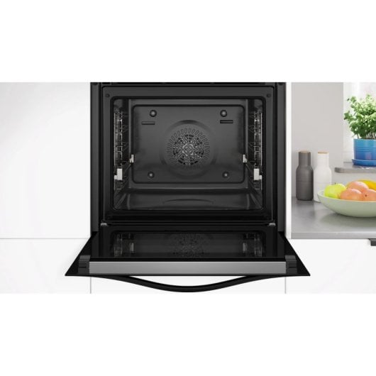 Horno eléctrico Balay 3HA5749N3 71L Negro Pirolítico+Hidrolítico Display LED Raíles Flex