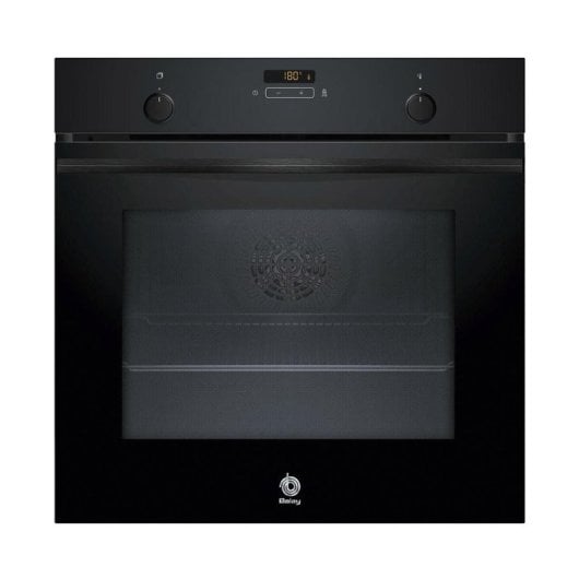 Horno eléctrico Balay 3HA5749N3 71L Negro Pirolítico+Hidrolítico Display LED Raíles Flex