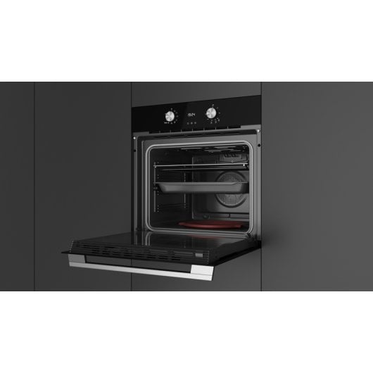 Horno eléctrico Teka HLB 8408 BK 71L Negro integrado con control giratorio