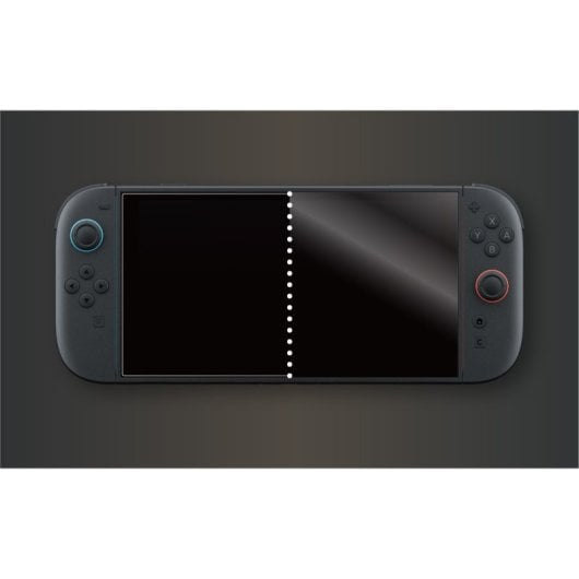Hori Displayschutzfolie für Nintendo Switch 2, transparent, blendfrei, einfache Anwendung