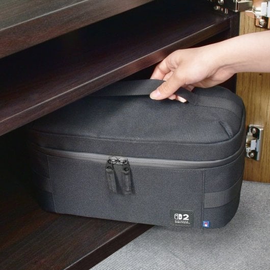 Estuche de viaje Hori Compact Carry All para Nintendo Switch, Switch 2 y OLED, negro con asa
