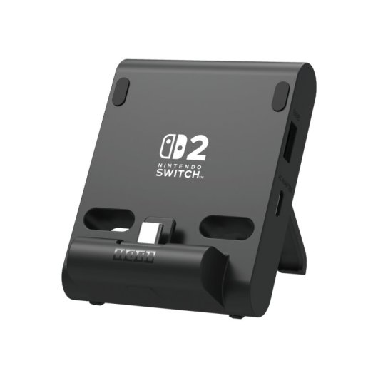 Sistema de carga Hori Dual USB PlayStand para Nintendo Switch 2 negro alámbrico