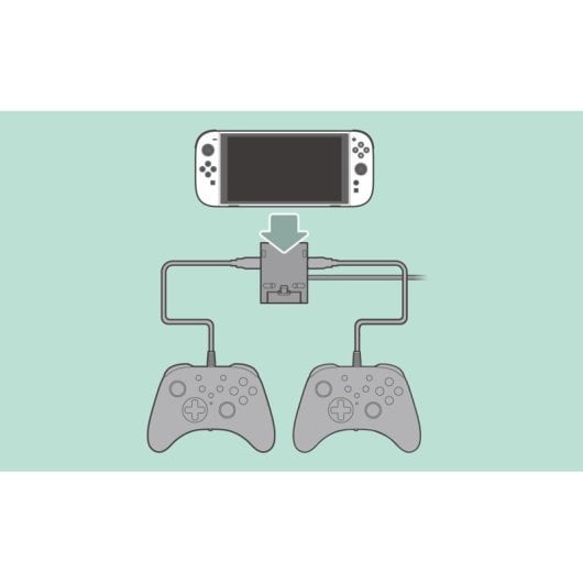 Sistema de carga Hori Dual USB PlayStand para Nintendo Switch 2 negro alámbrico