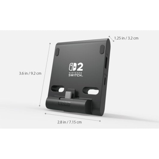 Sistema de carga Hori Dual USB PlayStand para Nintendo Switch 2 negro alámbrico