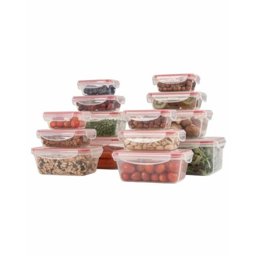 Recipiente de armazenamento Classbach C-FHD4009K 14 peças Click & Safe empilhável