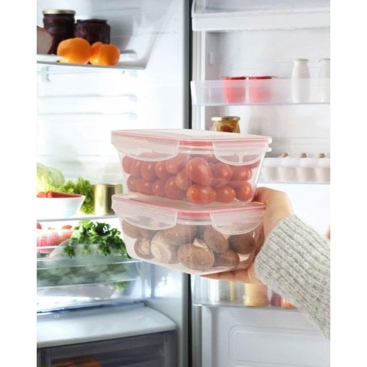 Recipiente de armazenamento Classbach C-FHD4009K 14 peças Click & Safe empilhável