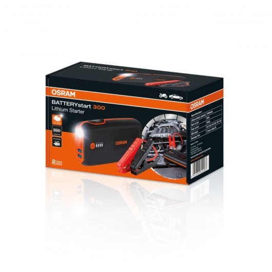 Booster De Démarrage Auto Osram Batterystart 300 Obsl300