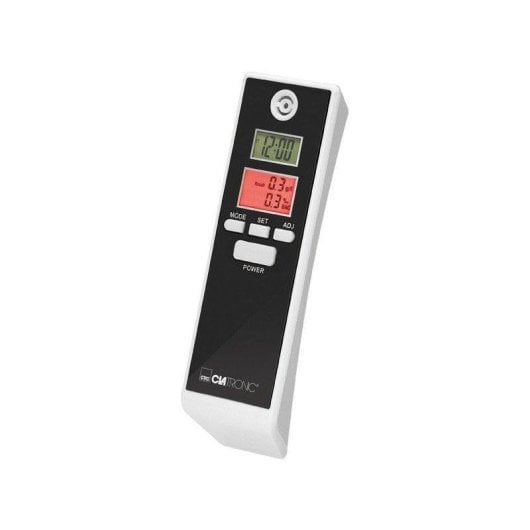 Alcootest Clatronic AT 3605 Portable LCD Double Écran Alarme Blanc/Noir