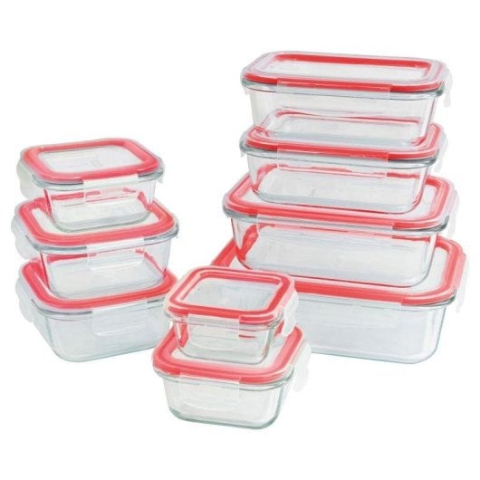 Récipient de conservation Classbach C-FHD4011G verre set 9 pièces Click & Safe