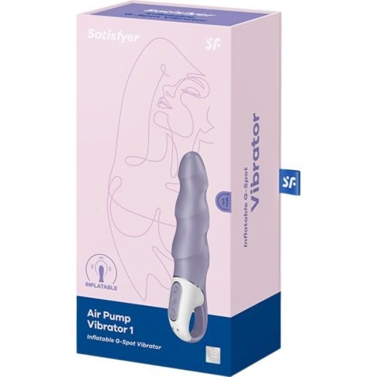 Vibrador inflable Satisfyer Air Pump Vibrator 1 silicona recargable 12 modos