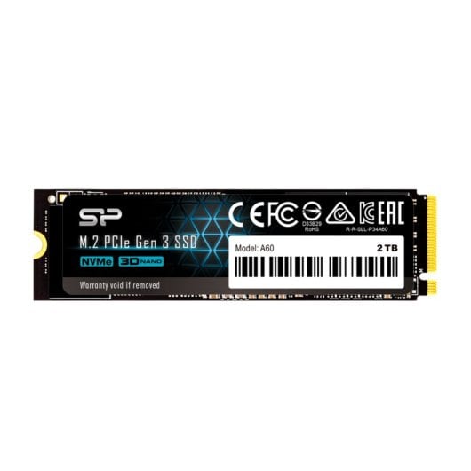 Silicon Power P34A60 1TB SSD PCIe Gen3x4 2200MB/s M.2 + ECC und SLC Cache
