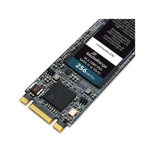 Mediarange MR1022 SSD da 256 GB, 545 MB/s, M.2 SATA 3
