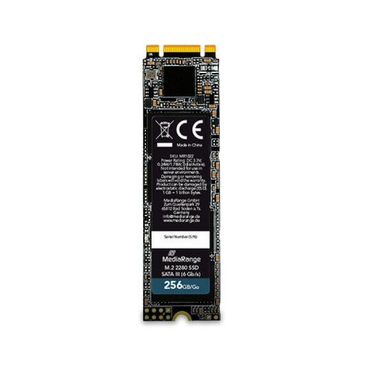 Mediarange MR1022 SSD da 256 GB, 545 MB/s, M.2 SATA 3