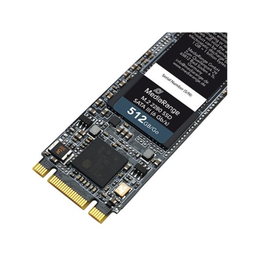 Disque SSD Mediarange MR1023 512 Go 535 Mo/s M.2 SATA 3.1