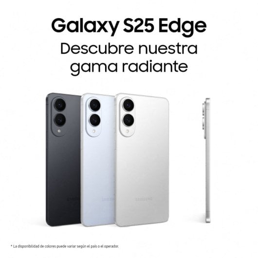 Samsung Galaxy S25 Edge 5G Móvil Ultrafino con Galaxy AI 6.7" 12GB 512GB Titanio Azul