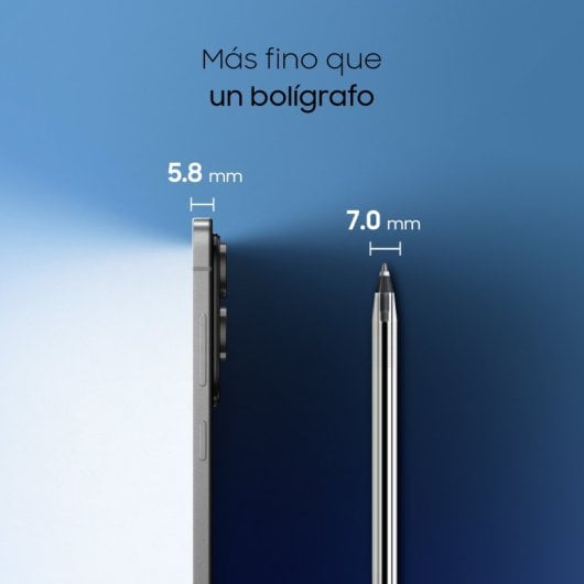 Samsung Galaxy S25 Edge 5G Móvil Ultrafino con Galaxy AI 6.7" 12GB 512GB Titanio Azul