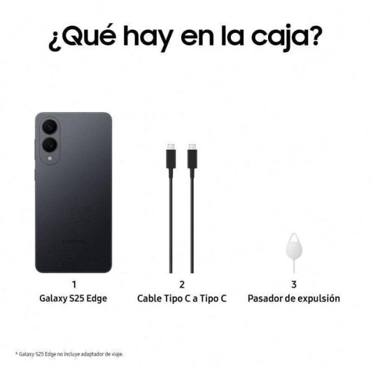 Samsung Galaxy S25 Edge 5G 12GB 512GB 6.7" Titanio Negro