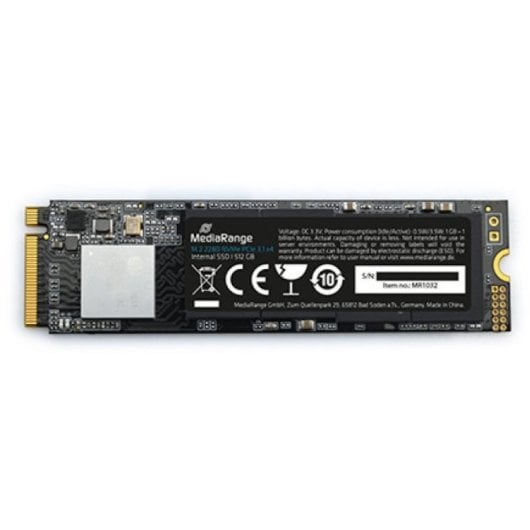 SSD MediaRange MR1032 512 Go 2080 Mo/s M.2 PCIe 3.1 x4 + Faible consommation