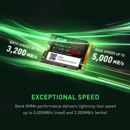SSD Silicon Power UD90 da 2 TB, 5000 MB/s, NVMe PCIe Gen4x4 2230