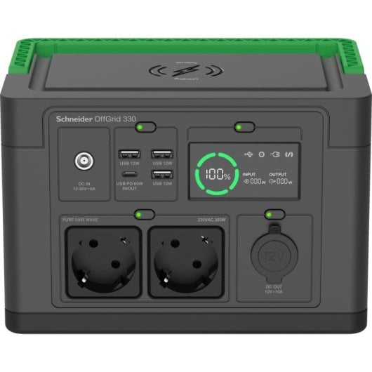 Estación de energía portátil APC PPS330-GR 332Wh Ión de litio Power Delivery 300W Solar USB