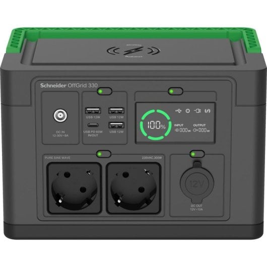 Estação de Energia Portátil APC PPS330-GR 332 Wh Power Delivery 300 W Solar USB
