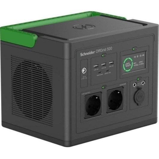 Station d’energie APC PPS500-GR 517Wh 2 ports AC 2 DC 5 USB Batterie Li-ion Ecran LCD Charge sans fil