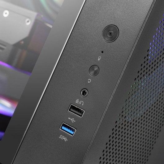 Mars Gaming MCV-ONE Caixa Gaming ATX FRGB com Duplo Vidro Temperado e Ventoinha Traseira 12cm Preto