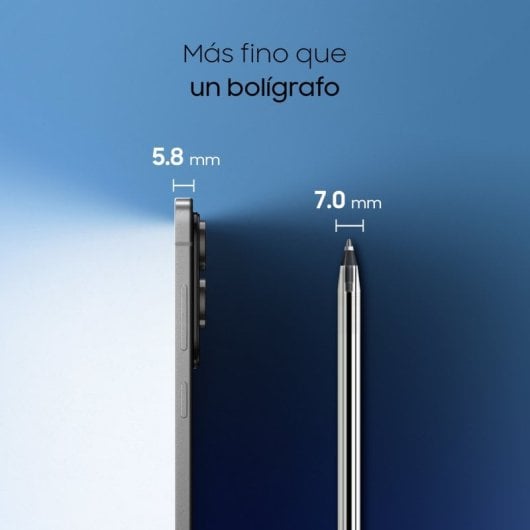 Samsung Galaxy S25 Edge 5G Móvil Ultrafino con Galaxy AI 6.7" 512GB Titanio Negro Versión Importada