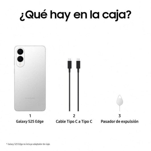 Samsung Galaxy S25 Edge 5G 12 Go 512 Go 6,7" Argent Titane