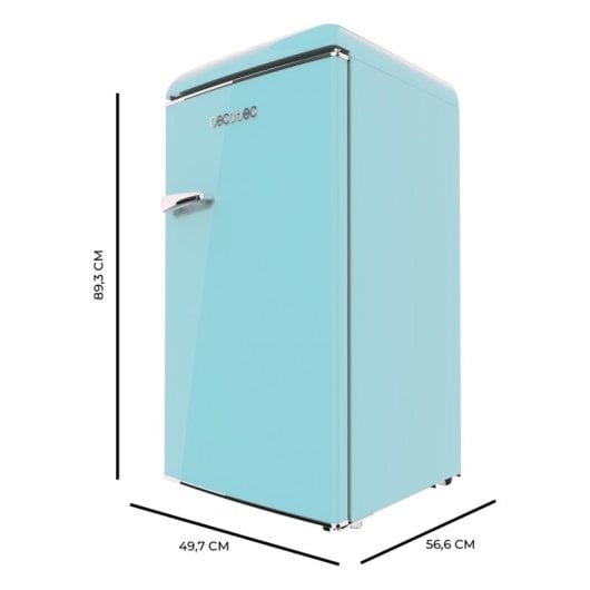 Frigorífico Mini Cecotec Bolero CoolMarket TT Origin 95 Defrost 89cm 95L E Azul Retro Icebox