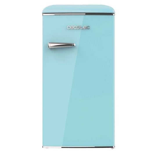 Frigorífico Cecotec Mini 89,3cm 95L Clase E Retro Icebox Tirador Cromado Azul