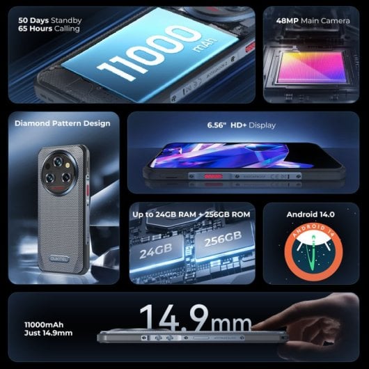 Oukitel WP35S 6GB 256GB 11000mAh IP68 Helio G85 NFC Dual SIM