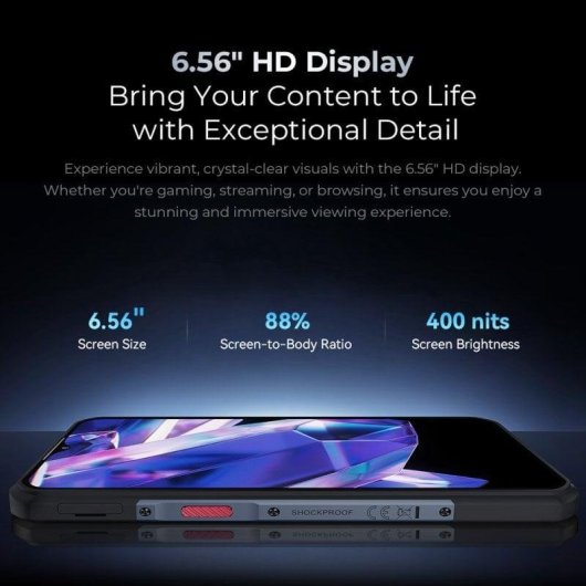 Oukitel WP35S 4G 6GB 256GB 6.56" Schwarz