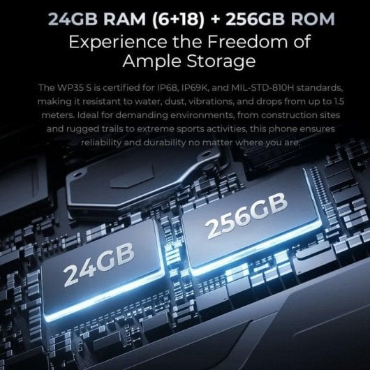 Oukitel WP35S 4G 6GB 256GB 6.56" Schwarz