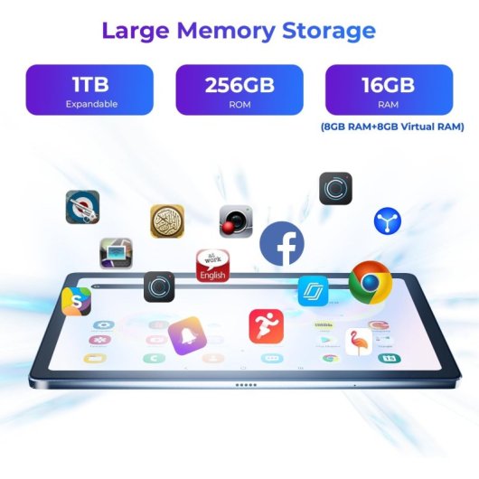 Tablet HOTWAV Pad 8 10.4" 256GB 4G LTE 5G WiFi Dual SIM Android 13 Gris