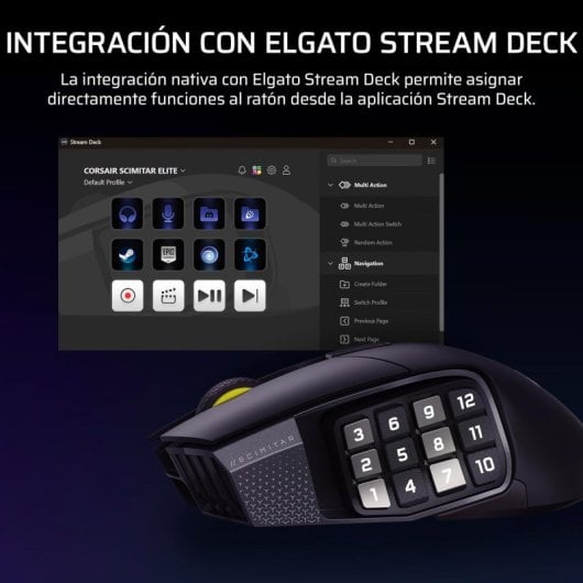 Mouse wireless Corsair 33000 DPI 16 pulsanti cursore RGB batteria 150h